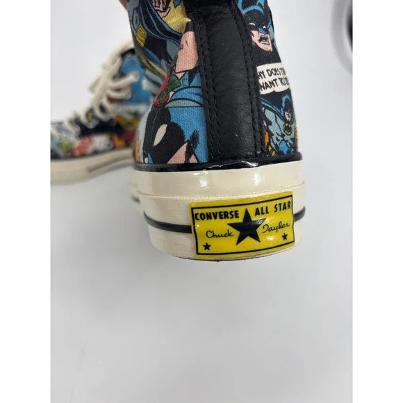 Converse Sneaker Unisex Mens 8 Womens 10 Batman 80th Anniversary Chuck 70 Hi - Picture 8 of 14